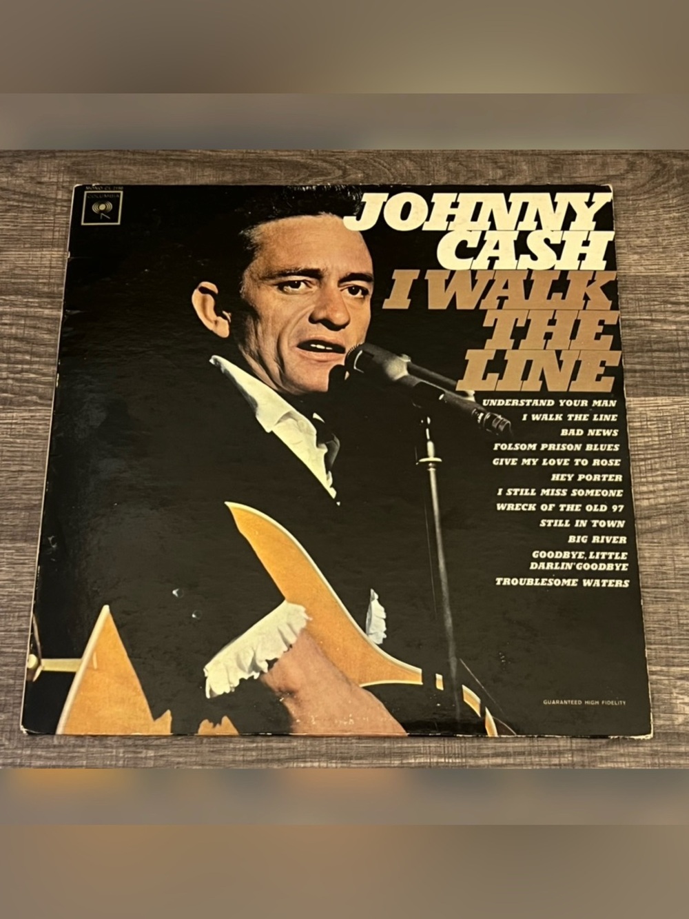 Johnny Cash “I Walked the Line” Vinyl Record